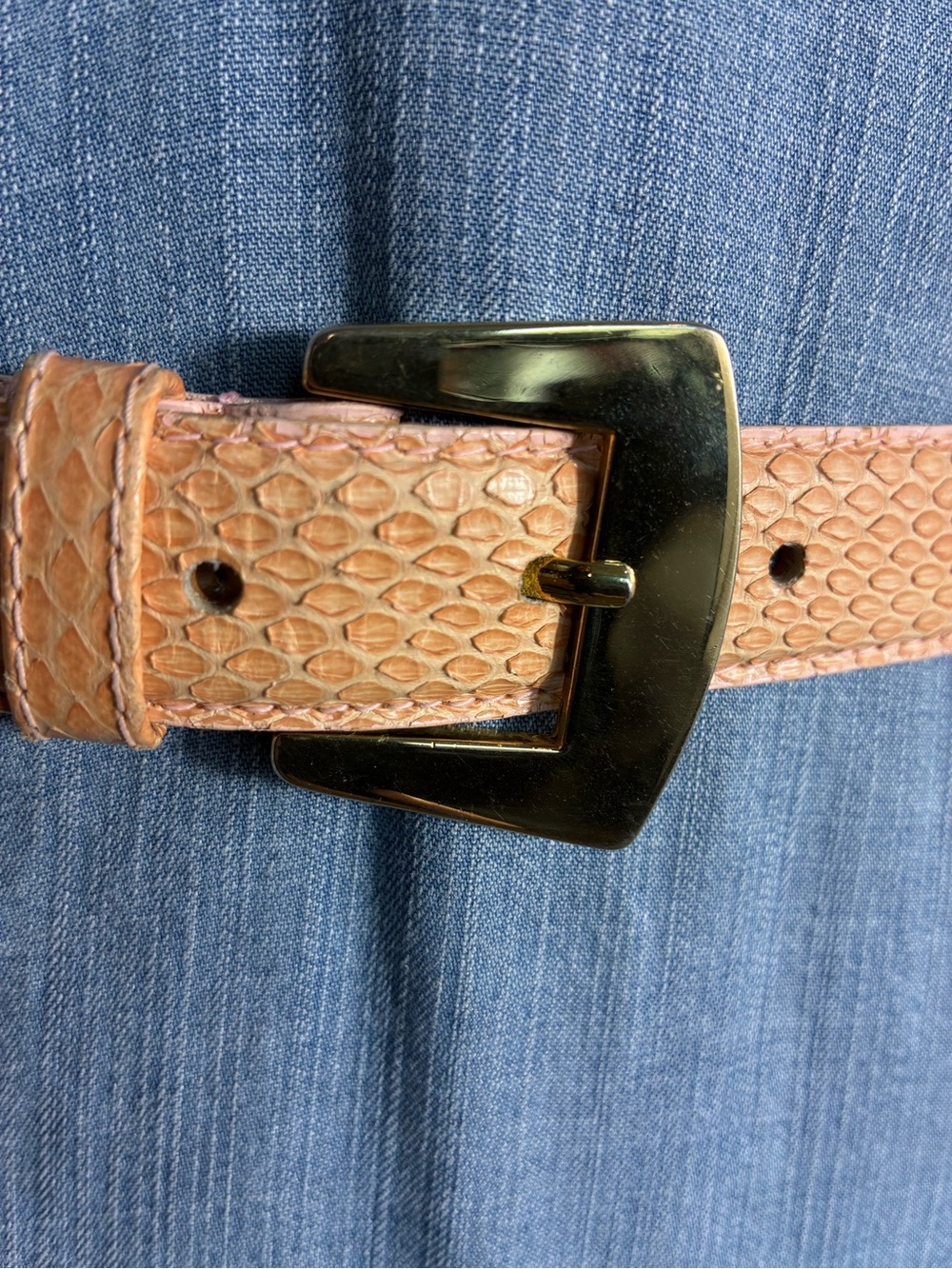 Jana Women's Belt Sz M Genuine Snake Skin